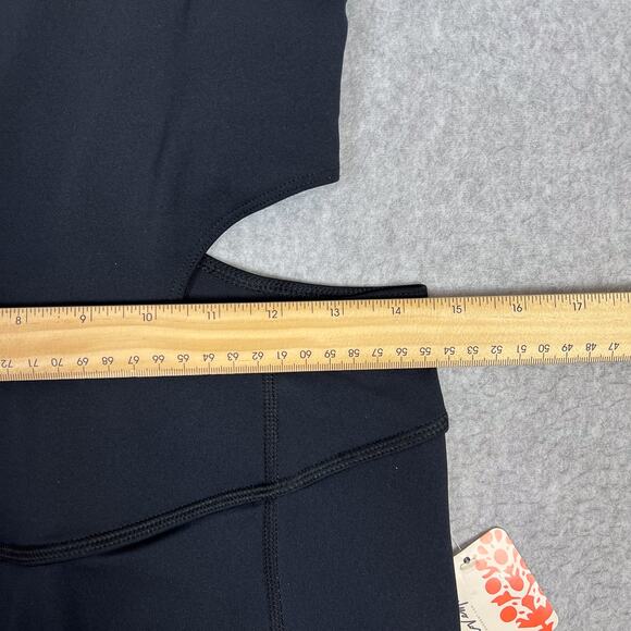 Free People Movement Black Back It Up Onesie Jumpsuit Size Medium - Picture 9 of 14